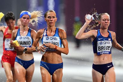 Anne-Mari Hyryläinen taisteli MM-maratonilla 20 parhaan joukkoon: "Keli aika epäinhimillinen"
