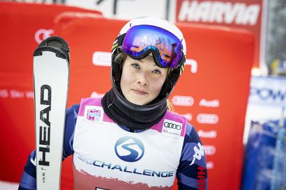 Riia Pallari kakkonen Levin naisten FIS-pujottelussa