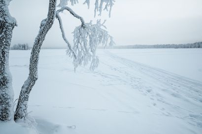 "Vesi on melkein pinnassa" – Tuuli kuljettaa lumen järveltä ja jäät sen kun vahvistuvat