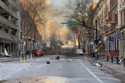 Nashvillen räjähdyspaikan läheltä epäillään löytyneen ihmisjäänteitä – matkailuautosta oli kuulunut taltioitu varoitus tulossa olevasta iskusta