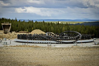 Pudasjärven Tolpanvaarassa risteilee uusia teitä ja massiiviset valutyöt ovat menossa – suuri tuulivoimapuisto jauhaa sähköä ensi vuoden lopulla