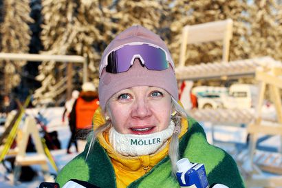 Kaisa Mäkäräinen kävi väläyttämässä hiihtovoimaansa SM-kisoissa