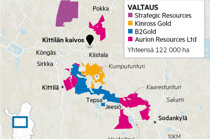 Tunturin alta leijailee kullantuoksu – kanadalainen malminetsintäyhtiö on löytänyt kultaa Kaarestunturilta Sodankylästä