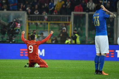 Pohjois-Makedonia potkaisi Italian ulos MM-jalkapallosta toista kertaa perättäin