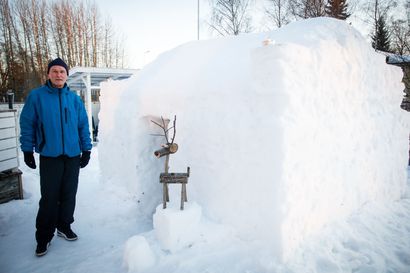 Kivikolla nousee Kemin toiseksi suurin lumilinna - edes korona-aika ei estänyt rakentamista