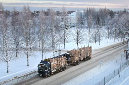 Laaja puun varastokenttä tehdään tulevan Nuottasaaren Oulun kartonkitehtaan yhteyteen