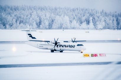 Finnair peruu yhteensä noin sata lentoa sunnuntaina ja maanantaina – maanantaina perutuissa Rovaniemen, Kittilän ja Ivalon lentoja