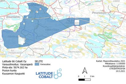 Latitude 66 Cobalt teki 2400 neliökilometrin varausilmoitukset Lappiin, Pohjois-Pohjanmaalle ja Kainuuseen – Operaatio Akkumalmi jatkuu