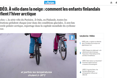 Oulun talvipyöräily kerää jälleen huomiota maailmalla, ranskalaislehti hämmästelee lasten pyöräilyä yksin kouluun – näin Oulun talvipyöräilyä on esitelty aiemmin maailmalla