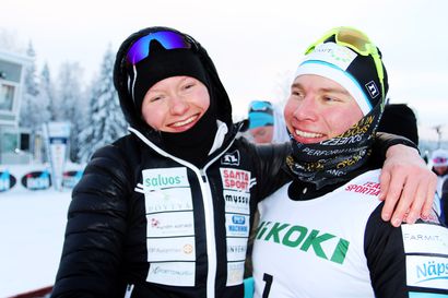 Lauri Vuorinen taivutti Joni Mäen Taivalkosken sprintin loppusuoralla - Pärmäkoski naisten ykkönen
