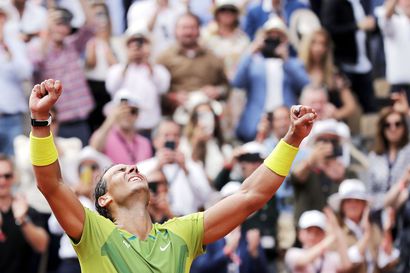 Tenniskuningas Rafael Nadalin valtakausi jatkuu – rikkoi taas liudan ennätyksiä