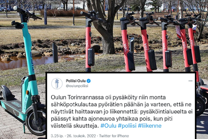 Villi pysäköinti ja kasvavat onnettomuusmäärät johtavat toimiin: Oulu ja sähköpotkulautayhtiöt sopimassa tuntuvista kiristyksistä