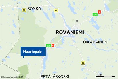 Rovaniemellä paloi metsää kolme hehtaaria vaikeassa maastossa – helikopterin avulla palo saatiin hallintaan, mutta sammutustyöt jatkuvat yöhön