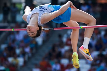 Yaroslava Mahuchikh hyppäsi kultaa Ukrainalle – Ella Junnila ylitti 190 ja oli 13:s