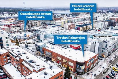 Korona ei jähmettänyt kaikkia Rovaniemen hotellisuunnitelmia – Arinan tornihotelli menee eteenpäin pandemiasta huolimatta, Mikael Gröhn odottaa saavansa tukea