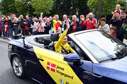 Tour-voittaja Vingegaard sai sankarin vastaanoton Kööpenhaminassa
