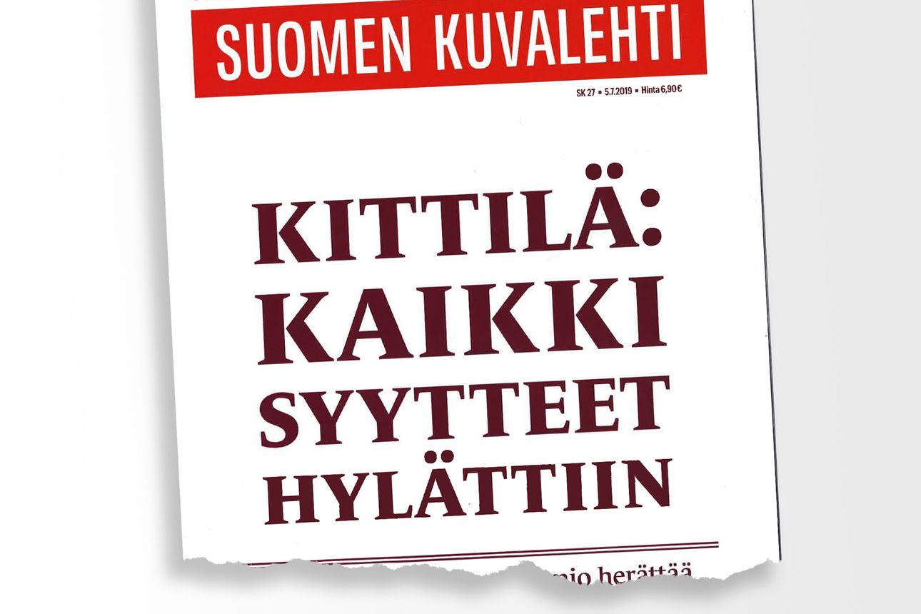 Näin Suomen Kuvalehden päätoimittaja Matti Kalliokoski kommentoi lehtensä  Kittilä-uutisointia: 