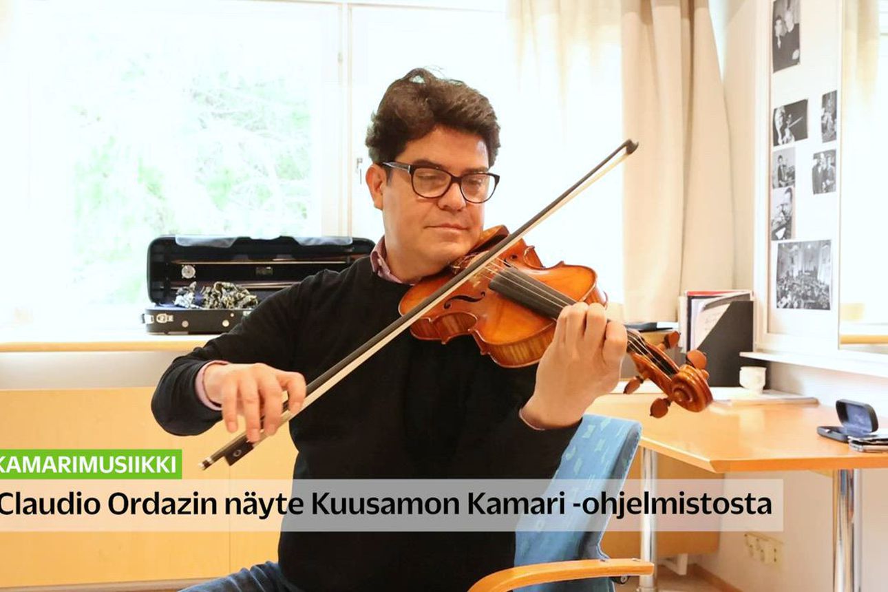 Claudio Ordazin näyte Kuusamon Kamari -musiikkifestivaalin ohjelmistosta