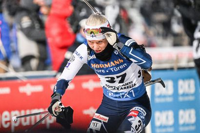 Mari Ederin haaveet huippusijoituksesta Kontiolahden maailmancup-sprintissä valuivat pystyammunnan huolimattomuusvirheeseen