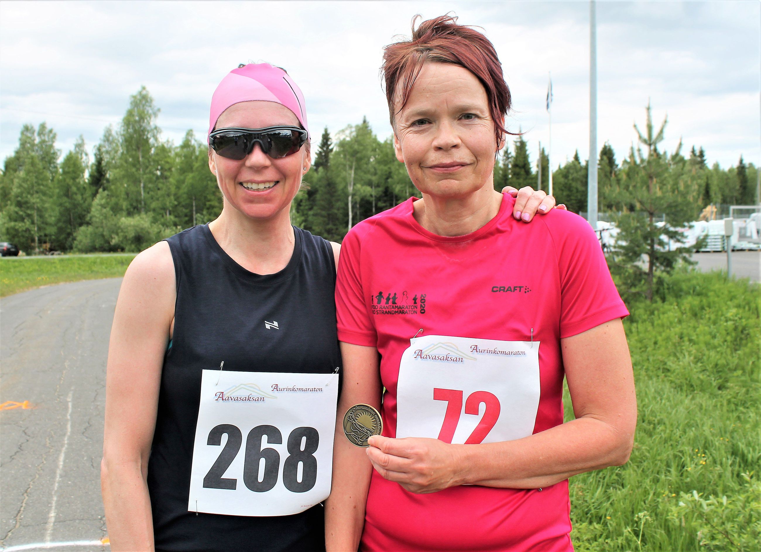 Marika Kittilä oli nopein nainen varttimaratonilla ja Mari Sipola täydellä matkalla.