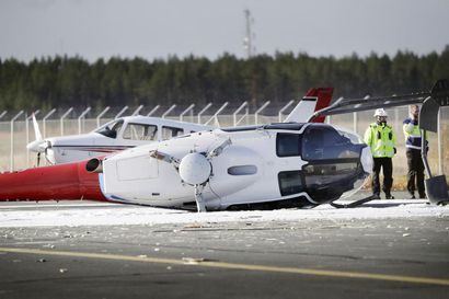 Nousemassa ollut helikopteri putosi kyljelleen maahan Oulun lentokentällä – Turmakopteri on liikemies Juha Hulkon