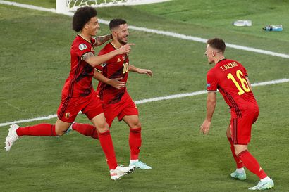 Maailmanlistan ykkönen Belgia pudotti EM-jalkapallossa hallitsevan Euroopan mestari Portugalin