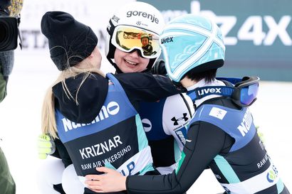 Slovenian Ema Klinec hyppäsi historiallisen pitkälle 223,5 metriin Vikersundissa – Jenny Rautionaho venytti naisten Suomen ennätyksen 169 metriä