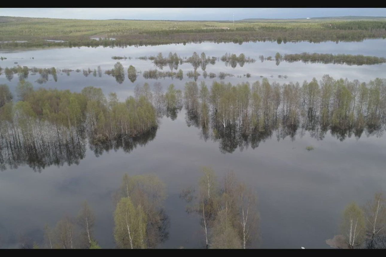 Tulvaa Rovaniemellä 31.5.2020
