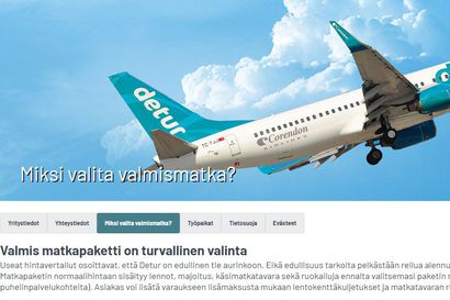 Ruotsalainen matkatoimisto Detur tiedottanut peruvansa loppuvuoden chartermatkat, kertoo SVT – Suomessa KKV pyytänyt yhtiöltä välitöntä selvitystä