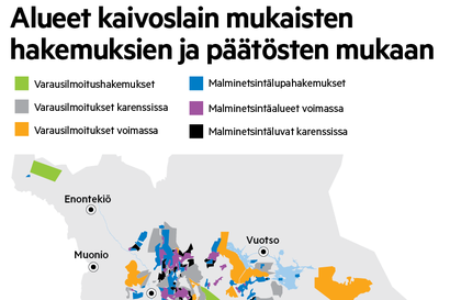 Maan kätkemät aarteet kiinnostavat – 70 prosenttia Suomessa tehtävästä malminetsinnästä kohdistuu Lappiin