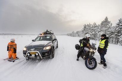 Martti-auto viestii kelitietoja kuskille ja väistää jalankulkijoita – Sodankylässä testataan, kuinka 5G-yhteys tuo turvaa teille