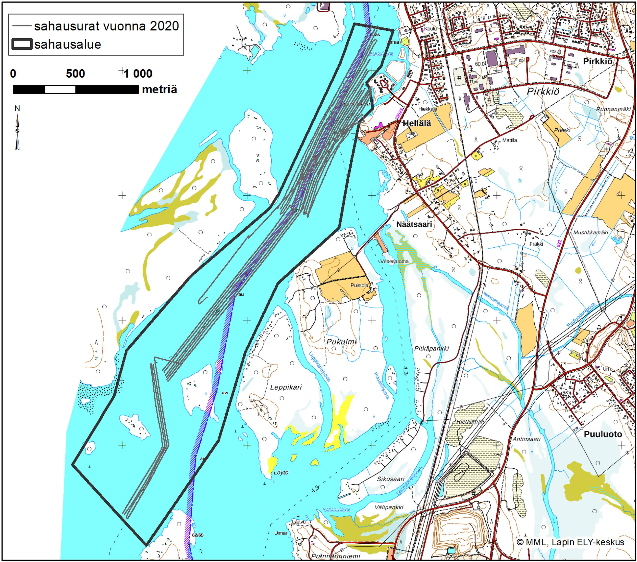 Varoitus! Tornionjoen suualueella Hellälässä tehdään jäänsahauksia ensi  maanantaina – katso tästä alue | Lapin Kansa