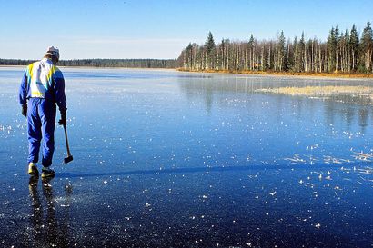 Sarajärven talvi lyhenee alkupäästä – tänä vuonna ensimmäinen jääkansi peitti järven lokakuun lopulla viikoksi