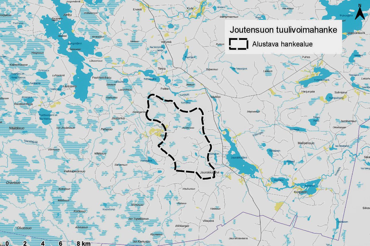 Uutta tuulivoimaa suunnitellaan Pudasjärven Joutensuolle – Hankkeessa  meneillään keskustelut maanomistajien kanssa, asialla on Oulussa  toimistoaan pitävä VSB | Iijokiseutu