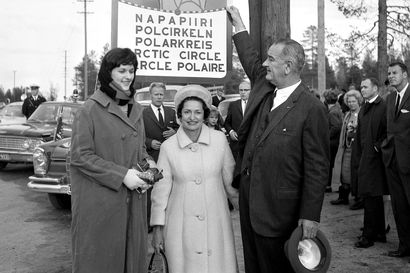 Varapresidentti Lyndon B. Johnson sai suomalaiset nauramaan – katso kuvat historialliselta Lapin-vierailulta 60 vuotta sitten
