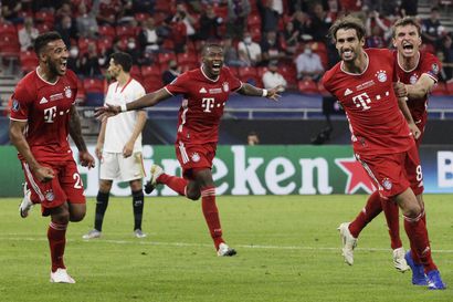 Javi Martinezin jatkoaikapusku toi Bayernille Super cupin voiton