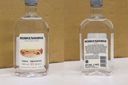 Poliisi takavarikoi satoja pulloja väärennettyä Koskenkorva-viinaa – sisältää epäpuhtauksia, voi olla vaarallista juoda