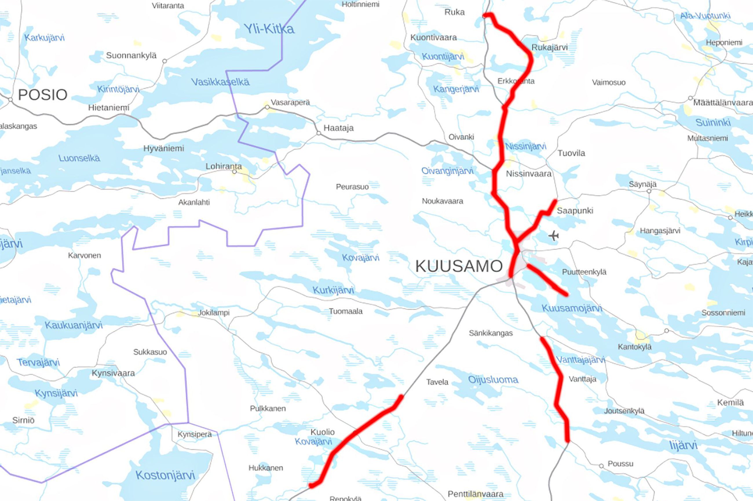 päällystystyöt 2020 kartta pohjois pohjanmaa Kuusamossa Paallystetaan Kesalla Pitkia Patkia Rukajarventielle Vuotungintielle Ja Tolpanniemeen Uusi Pinta Koillissanomat Fi päällystystyöt 2020 kartta pohjois pohjanmaa