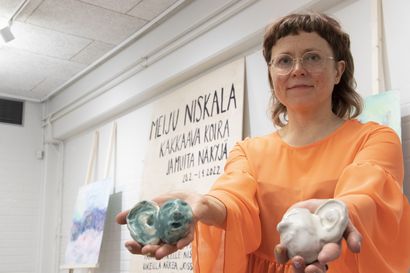 Taiteilija Meiju Niskala jäi jumiin Taivalkoskelle, missä kakkaava koira ja joukko hänen muita näkyjään avautuivat näyttelyksi