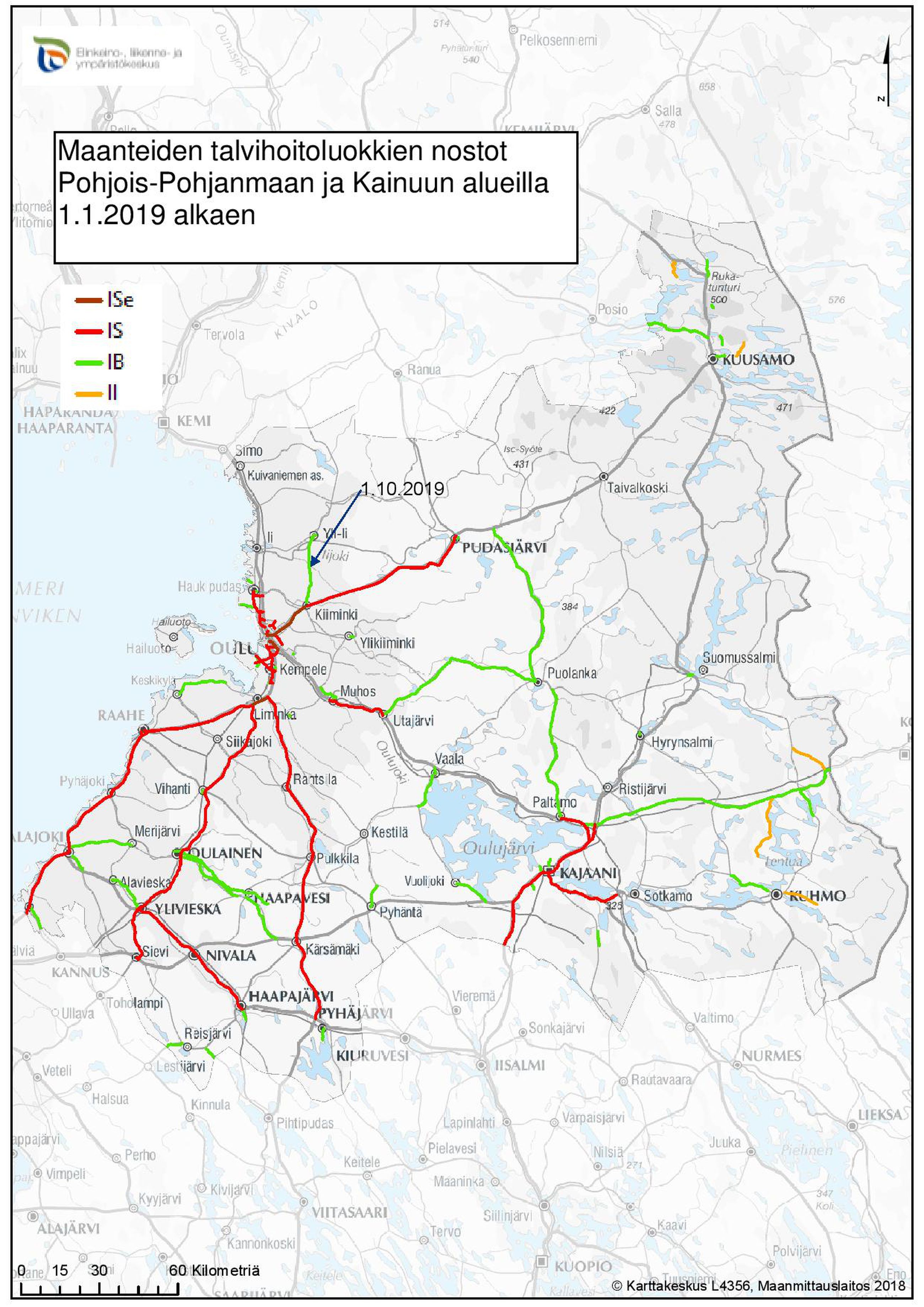 Talvikunnossapito paranee 1500 kilometrillä Pohjois-Pohjanmaalla ja  Kainuussa – katso kartalta, missä tilanne muuttuu | Kaleva