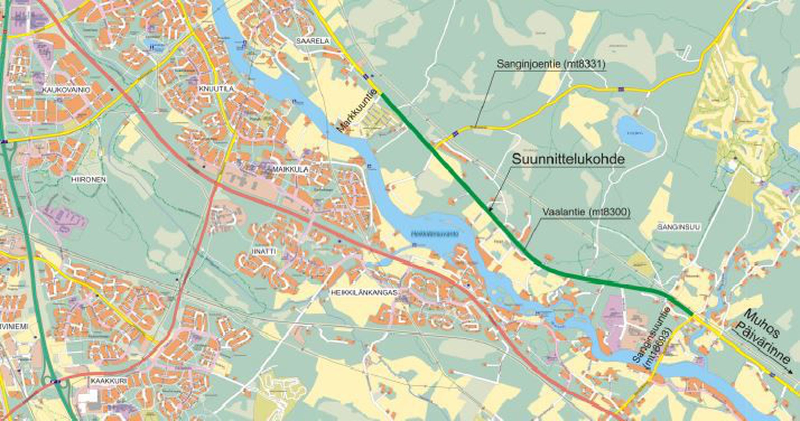 Vaalantielle laaditaan kevyen liikenteen tiesuunnitelmaa Oulussa | Kaleva