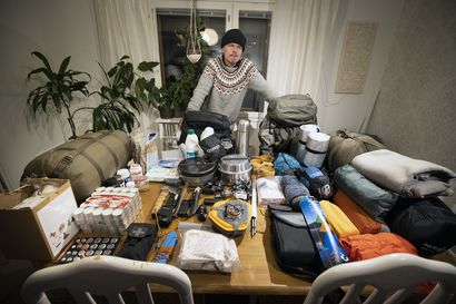 Oululainen Vikströmin perhe selviytyisi päiväkausia kotoa löytyvillä varusteilla, vaikka he ovat hankkineet ne ihan muuta varten