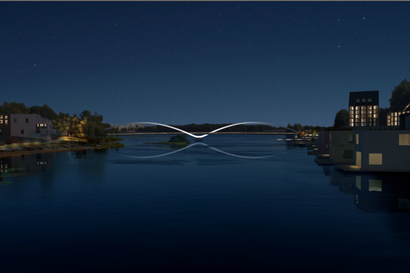 Lintumaisen hillitysti kaareileva Siivenkantama voitti Hartaanselän siltakilpailun – asuntomessualueen yhdistävä kevyen liikenteen silta aiotaan sisällyttää jo ensi vuoden talousarvioon
