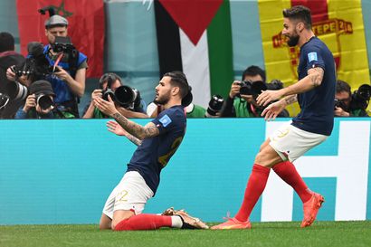 Tuplamestaruutta jahtaava Ranska selviytyi Argentiinan seuraksi MM-unelmafinaaliin – sitkeä Marokko antoi hallitsevalle maailmanmestarille välierässä täyden vastuksen