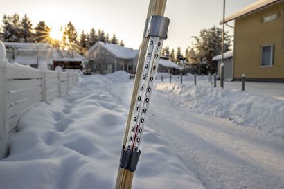 Utsjoella kuluvan talven kovimmat pakkaslukemat, myös Pohjois-Pohjanmaalla mitattiin yli kolmenkympin pakkasia – uusi viikko alkaa hyisenä