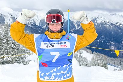 Freeskin slopestylestä kaksoisvoitto Euroopan nuorten olympialaisissa – kuusamolaisvalmentaja tyytyväisenä