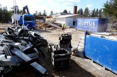 Vuotson koulu purettiin Sodankylässä – uudisosan rakentamisella voi tulla kiire