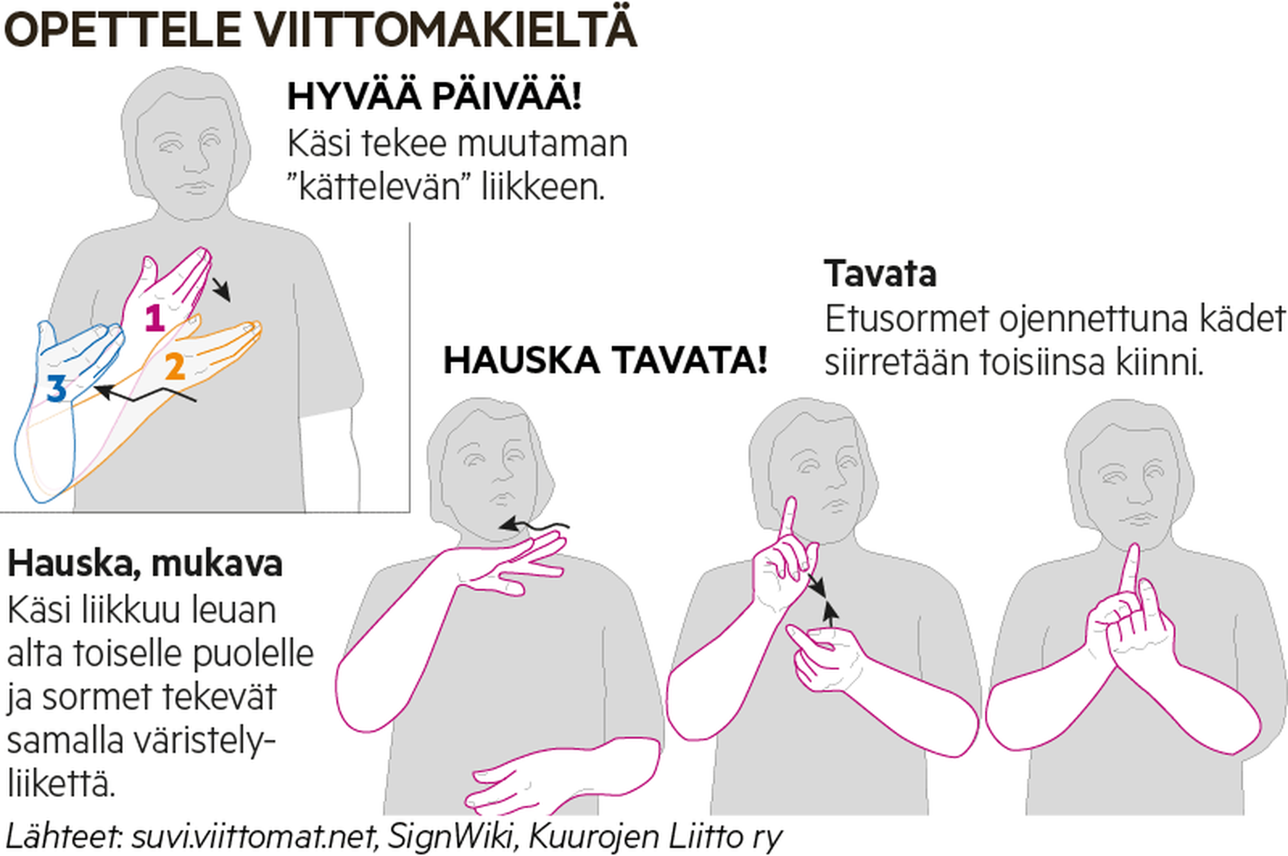 Suomalaista viittomakieltä käyttävien lasten määrä vähenee: 