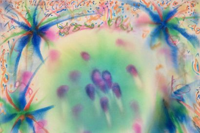 Kuvataidearvio: Imeytyvää väriä ja merkkien ryöppyjä – Iida Nikitin kuvaa maalaustensa tunnelmaa "epämääräiseksi ekspressionismiksi"