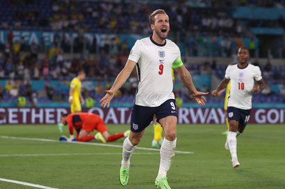 Englanti murskasi Ukrainan ja eteni EM-välieriin - Wembleyn välieräparit Italia-Espanja ja Englanti-Tanska